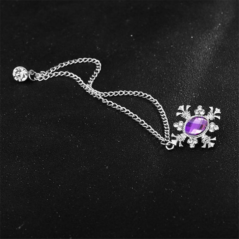 WCRAZYE 2PCS Long Chain Brooch Crystal Tassel Brooch Pin Gem Brooch Fashion Scarf Tie Pins for Women Men Wedding - Image 5